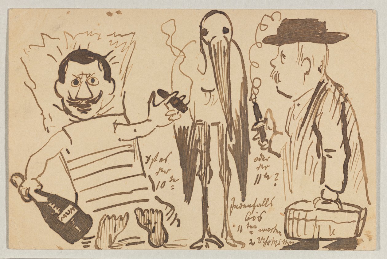 Lovis Corinth 致 Carl Strathmann：明信片，1902 年 9 月 3 日邮戳 作者 洛维斯·科林斯（Lovis Corinth）