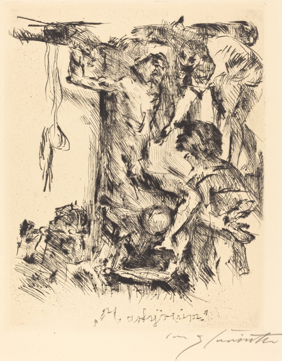 殉道者 殉道者，1921年。 作者 洛维斯·科林斯（Lovis Corinth）