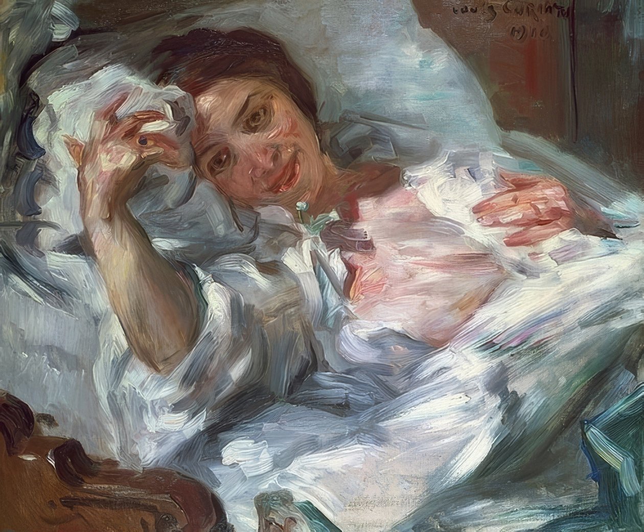 早晨的阳光。 1910年 作者 洛维斯·科林斯（Lovis Corinth）