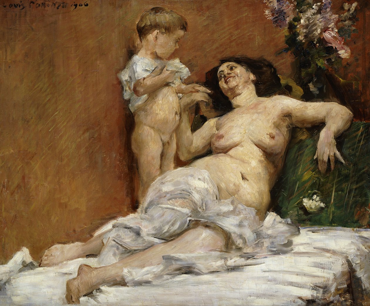 母亲和儿童；母亲与儿童，1906年 作者 洛维斯·科林斯（Lovis Corinth）