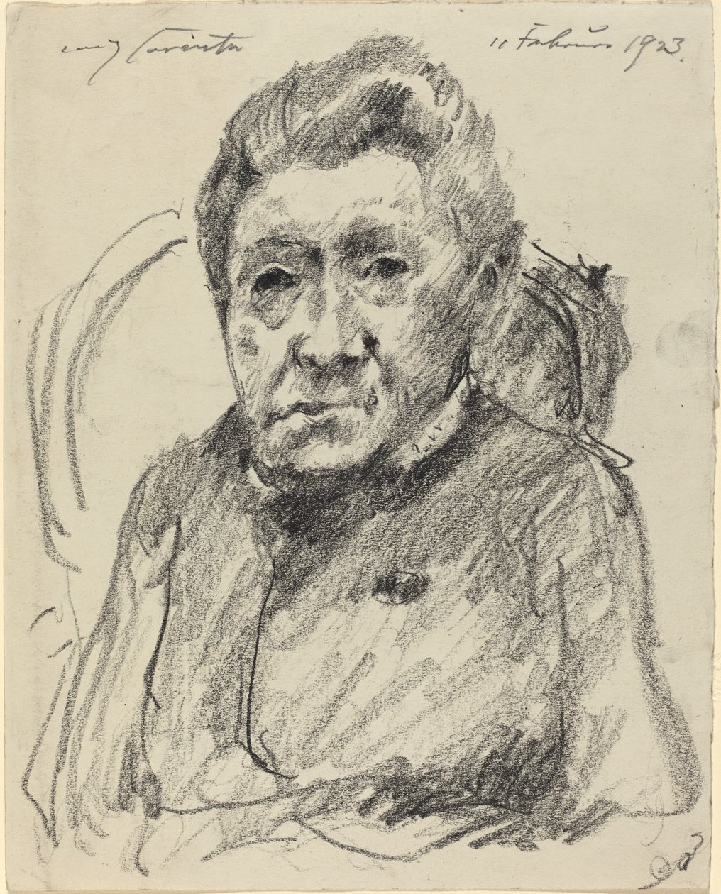 海德维格-贝伦德夫人，1923年。 作者 洛维斯·科林斯（Lovis Corinth）