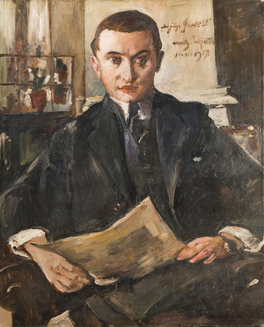 沃尔夫冈-古利特的画像，1917年。 作者 洛维斯·科林斯（Lovis Corinth）
