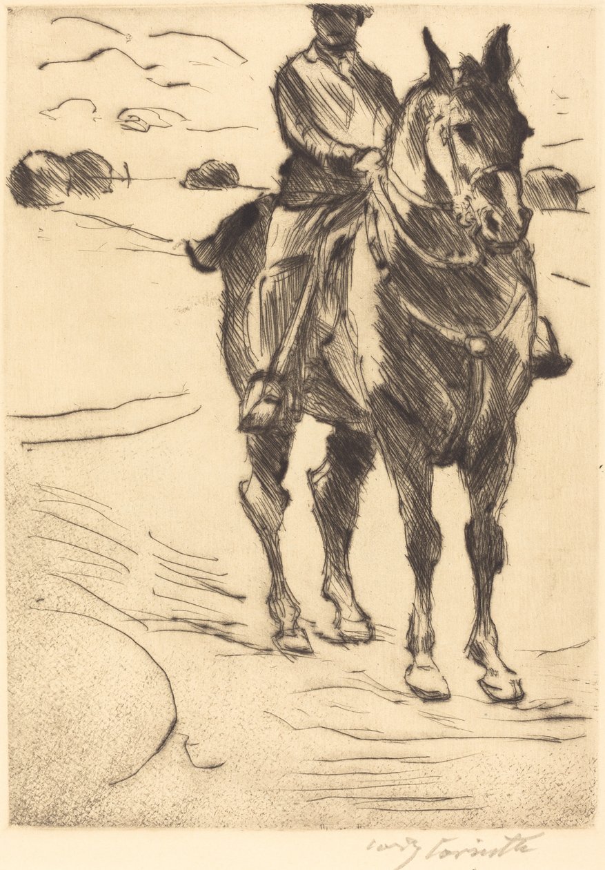 骑士二号（Reiter II） 作者 洛维斯·科林斯（Lovis Corinth）