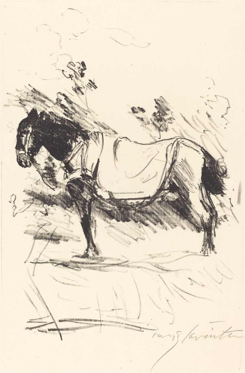 骑马 (Riding-Horse) 作者 洛维斯·科林斯（Lovis Corinth）