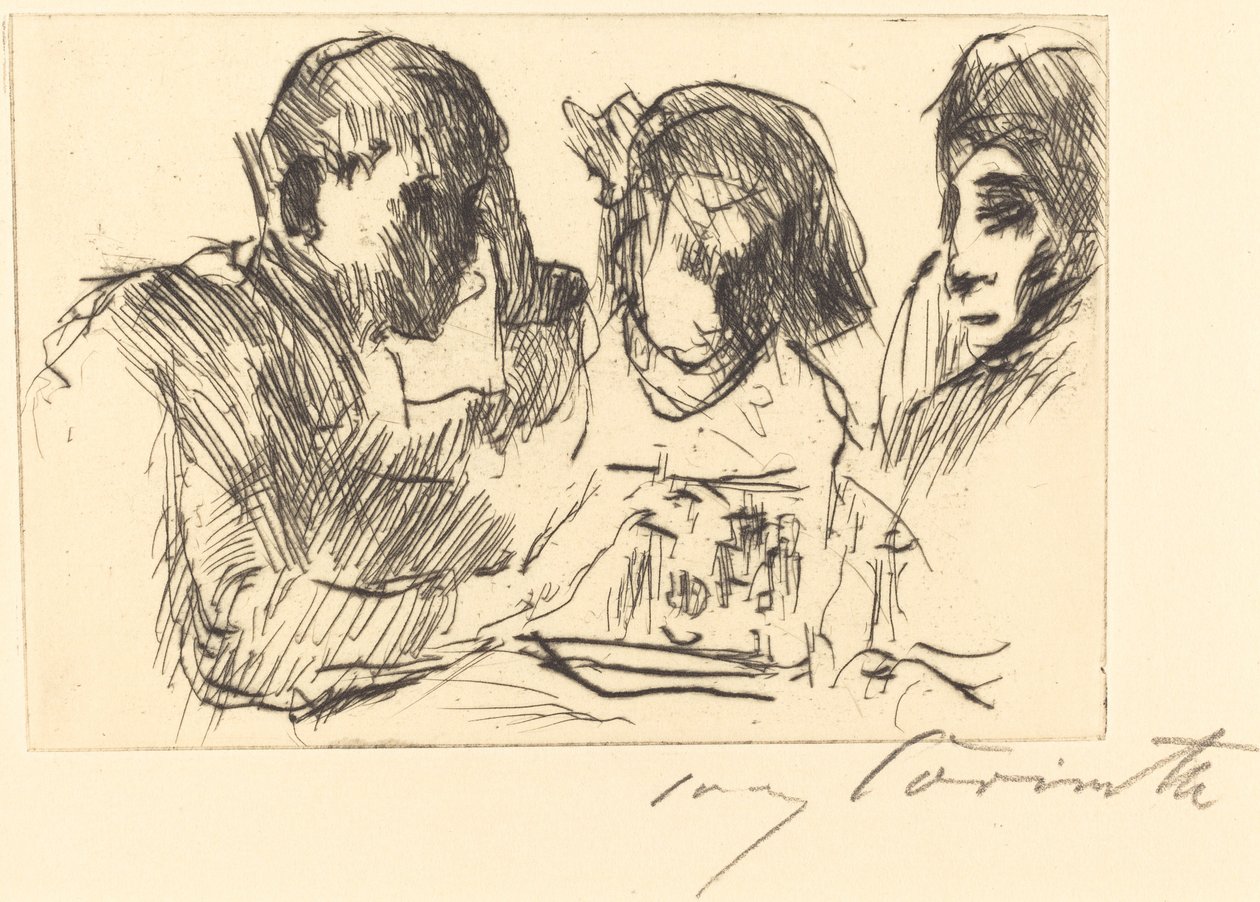 国际象棋选手，1918年。 作者 洛维斯·科林斯（Lovis Corinth）