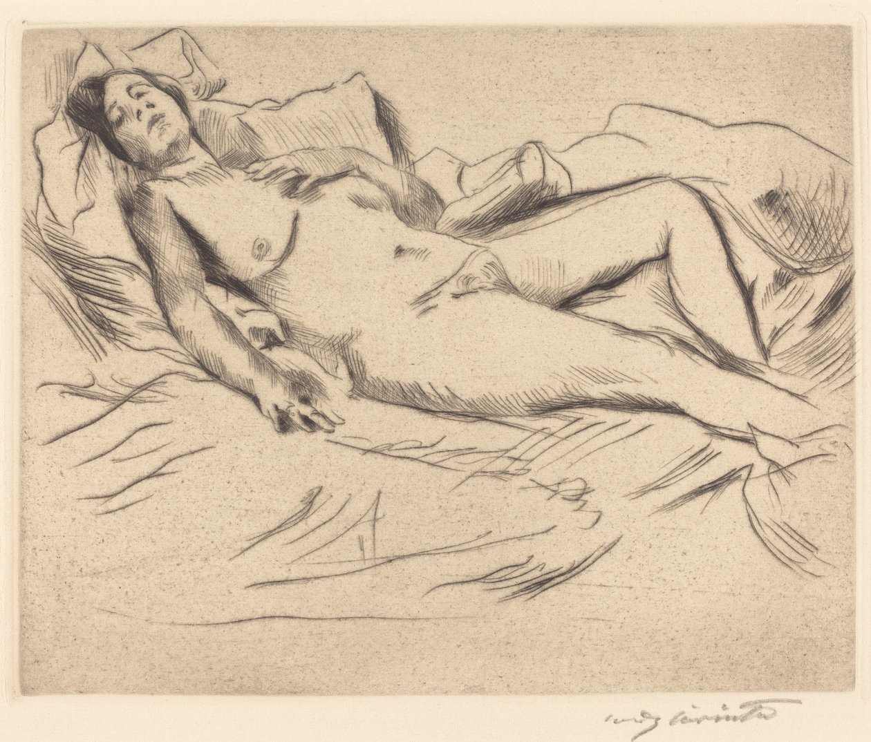 沉睡的女人(Schlafende) 作者 洛维斯·科林斯（Lovis Corinth）