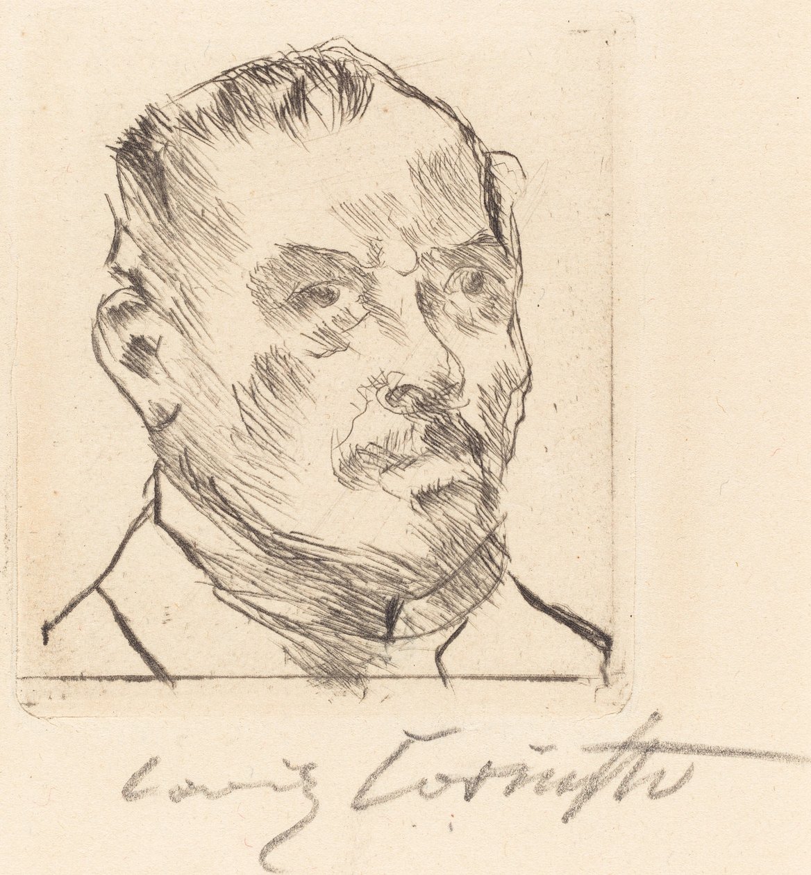 自画像-头像（自画像-头像） 作者 洛维斯·科林斯（Lovis Corinth）