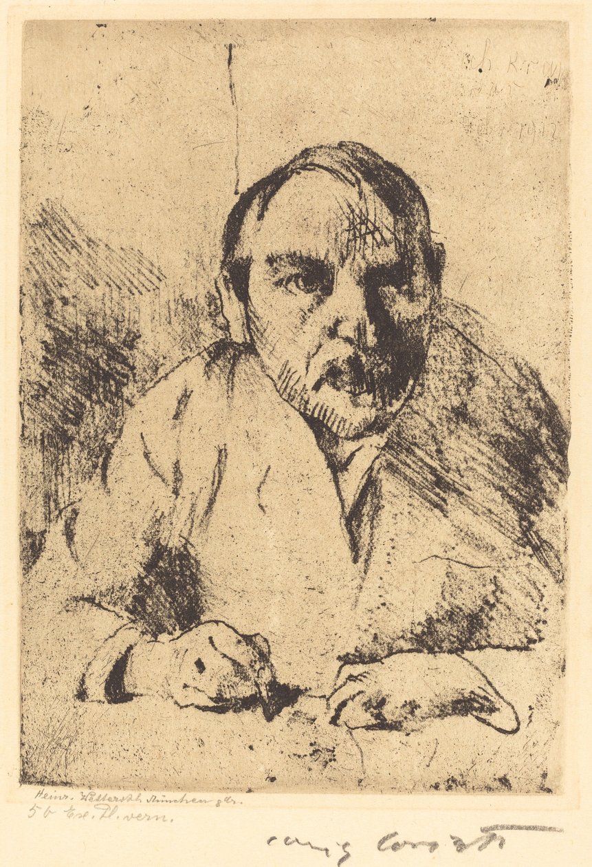 自画像 作者 洛维斯·科林斯（Lovis Corinth）