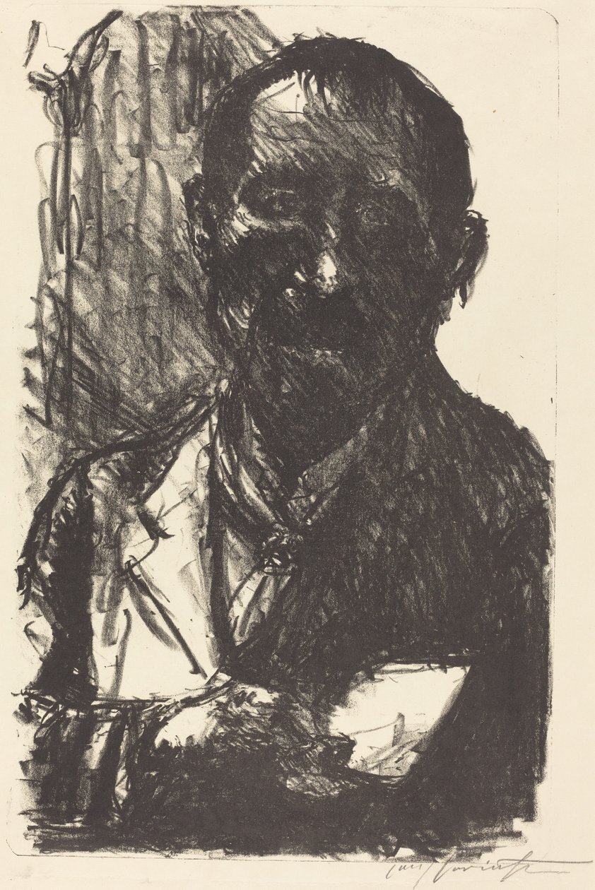 Selbstportrait 1919（自画像1919）。 作者 洛维斯·科林斯（Lovis Corinth）