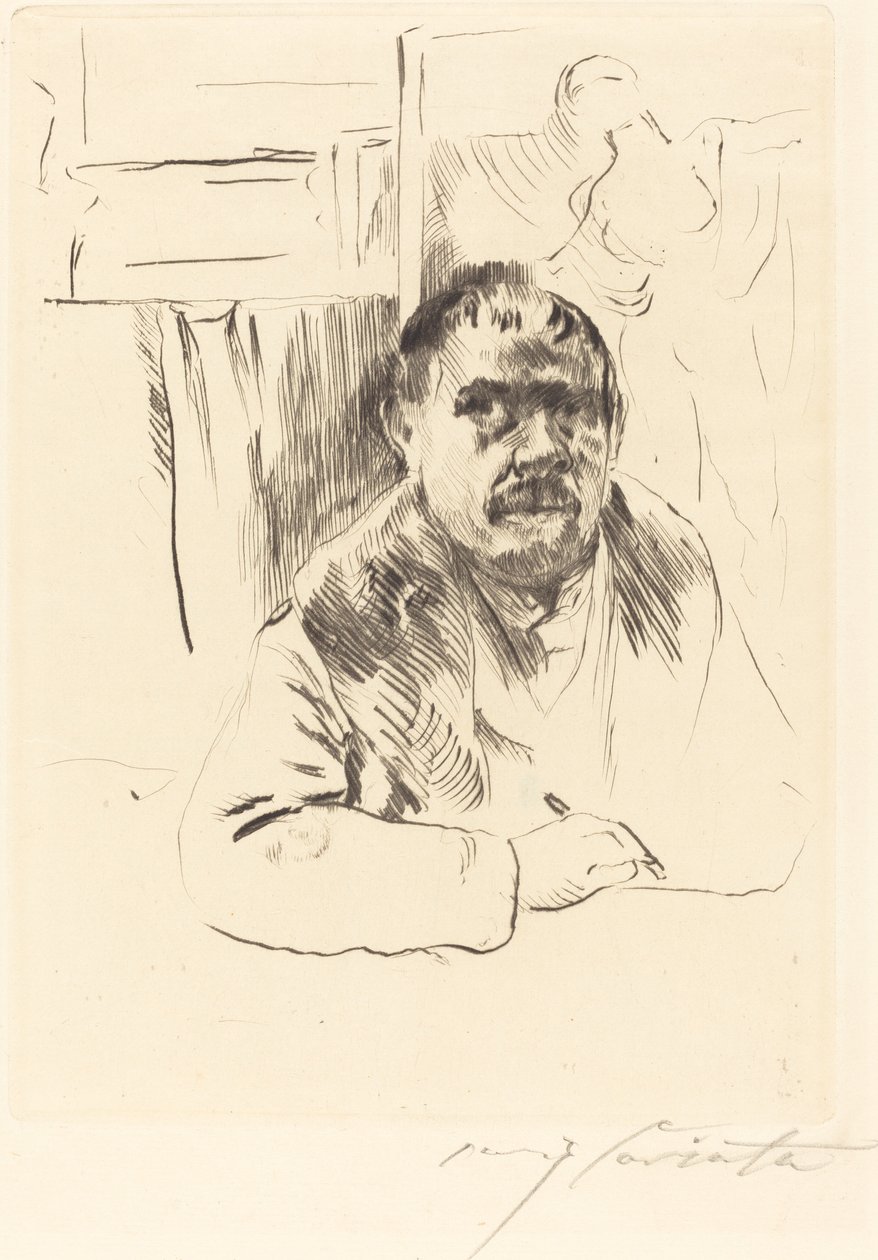 穿裘皮大衣的自画像》（Selbstbildnis im Pelz） 作者 洛维斯·科林斯（Lovis Corinth）