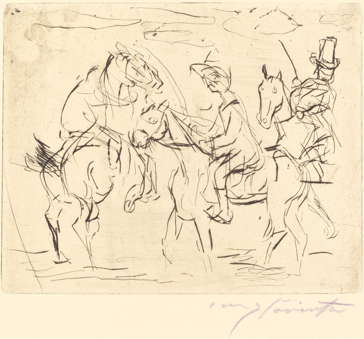 周日骑手 周日骑手，1920年。 作者 洛维斯·科林斯（Lovis Corinth）