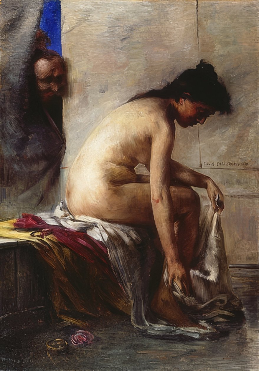 苏珊娜在洗澡。 1890年 作者 洛维斯·科林斯（Lovis Corinth）