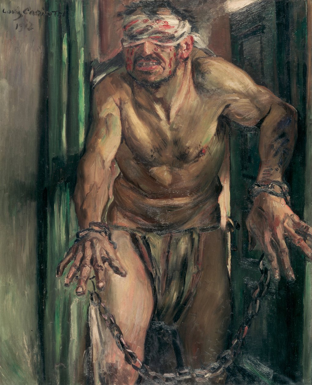 瞎子参孙，1912年 作者 洛维斯·科林斯（Lovis Corinth）