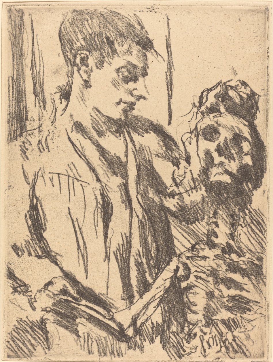 死亡与青年》（Tod und Jüngling）。 作者 洛维斯·科林斯（Lovis Corinth）