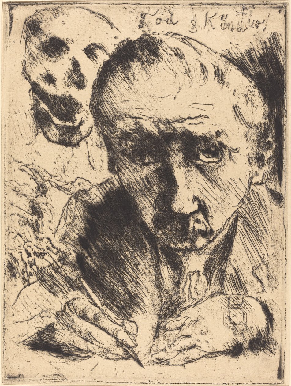 Tod und Künstler 死亡与艺术家，1921年出版，1922年出版。 作者 洛维斯·科林斯（Lovis Corinth）