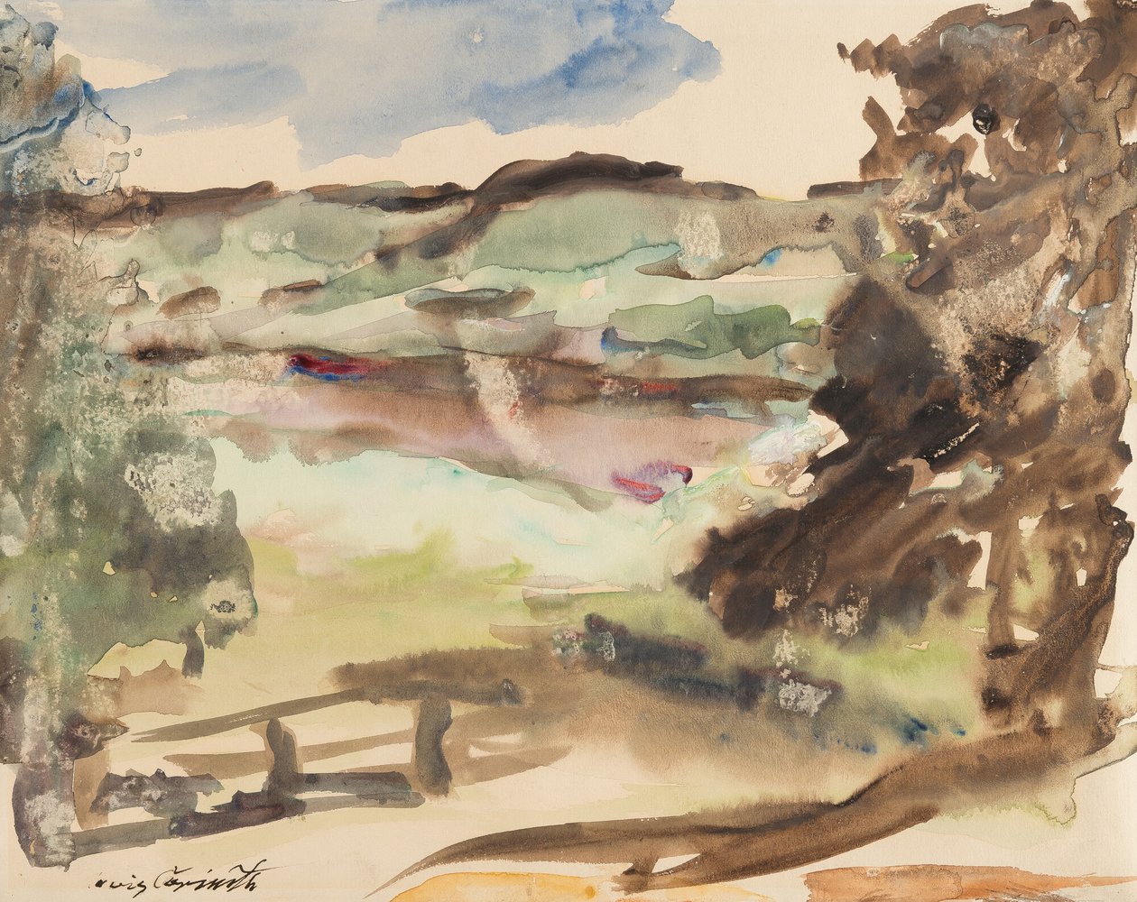 瓦尔琴湖 作者 洛维斯·科林斯（Lovis Corinth）