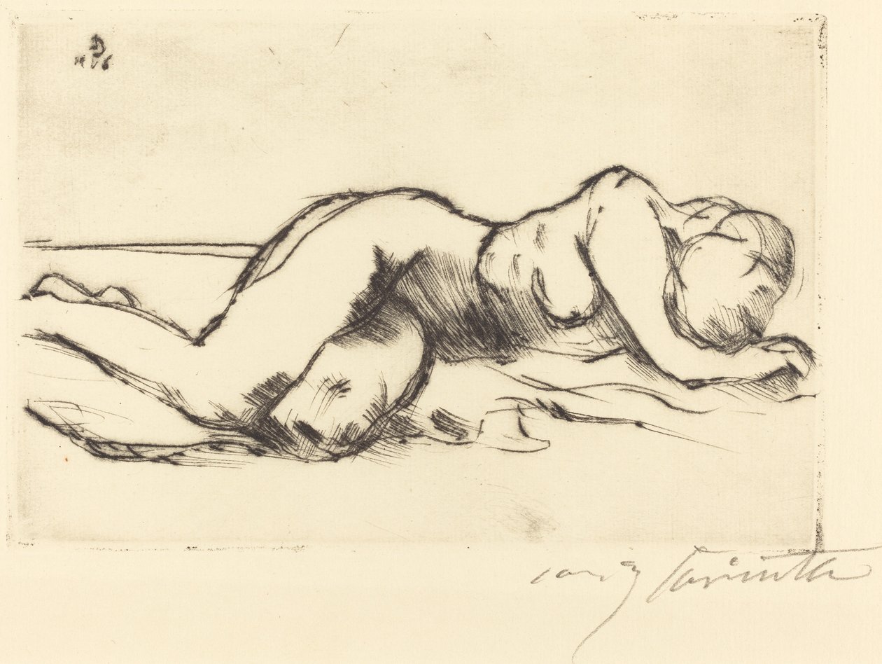 女性裸体 作者 洛维斯·科林斯（Lovis Corinth）