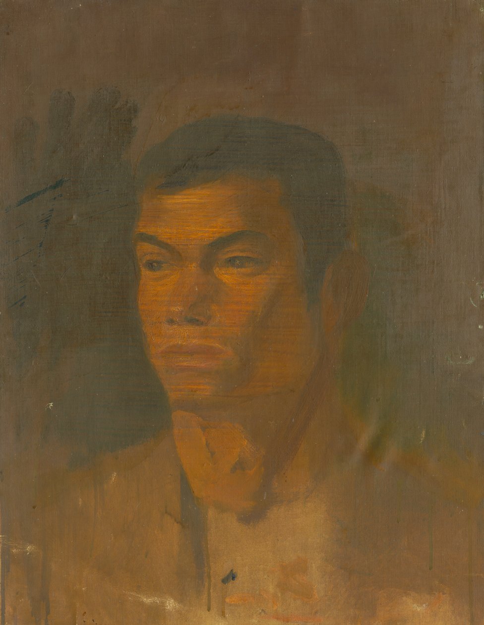一个吉普赛男孩的头 作者 拉斯洛（Laszlo Mednyanszky）