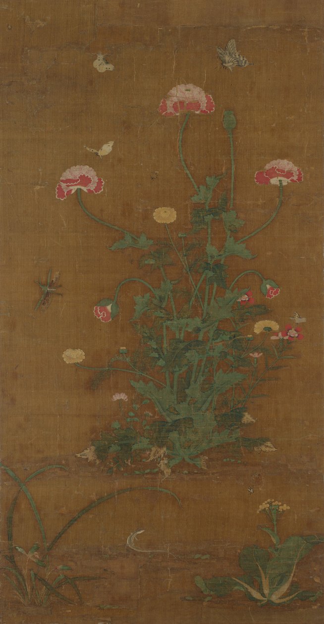 花，14世纪。 作者 陆景福