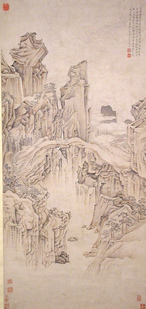 天然石桥，日期为1556年。 作者 鲁智