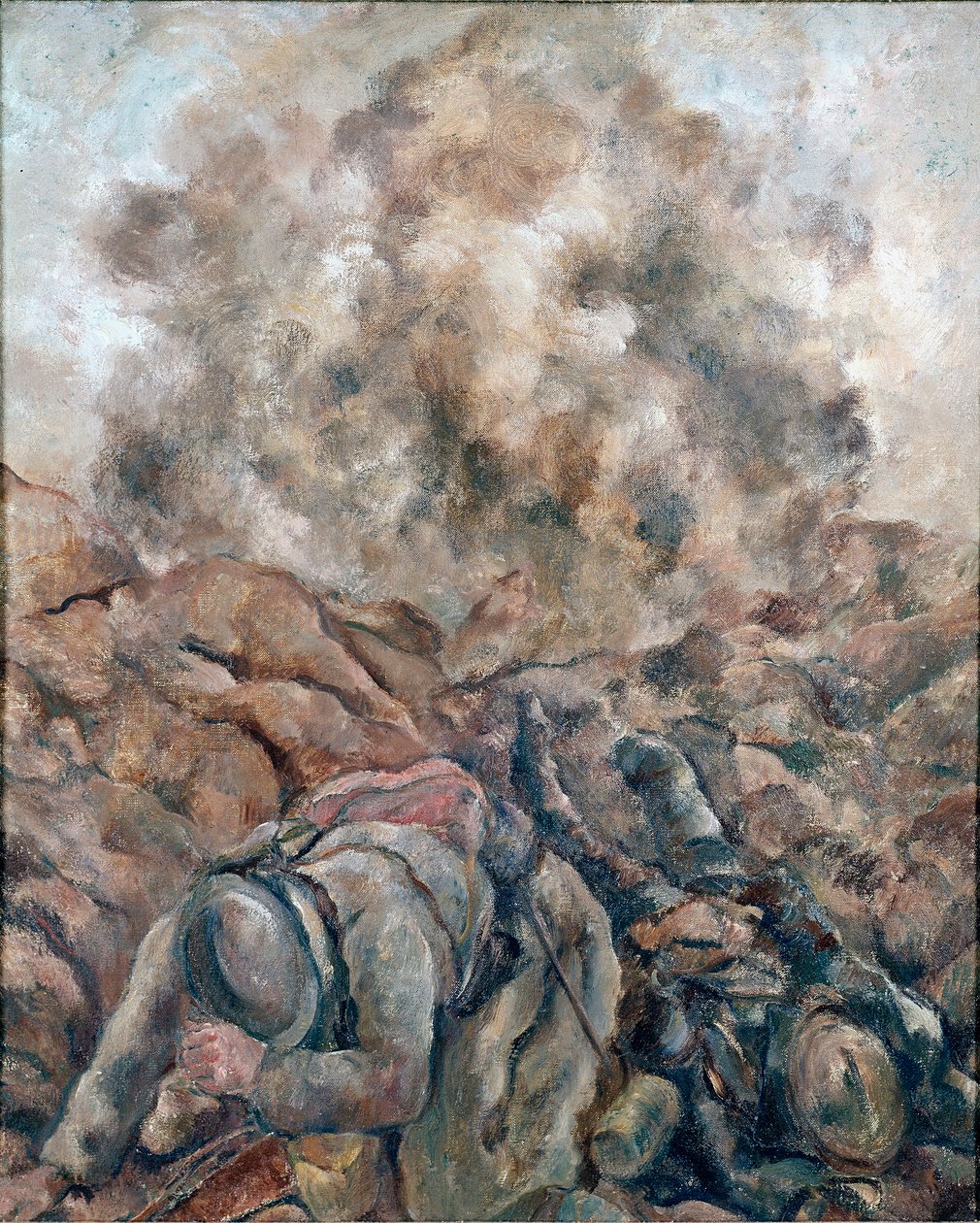 第一次世界大战：吕克-阿尔贝-莫罗（1881-1948 年）的绘画作品 "前线" 1914 年，巴黎，蓬皮杜中心国家现代艺术博物馆 作者 卢克·阿尔伯特·莫罗