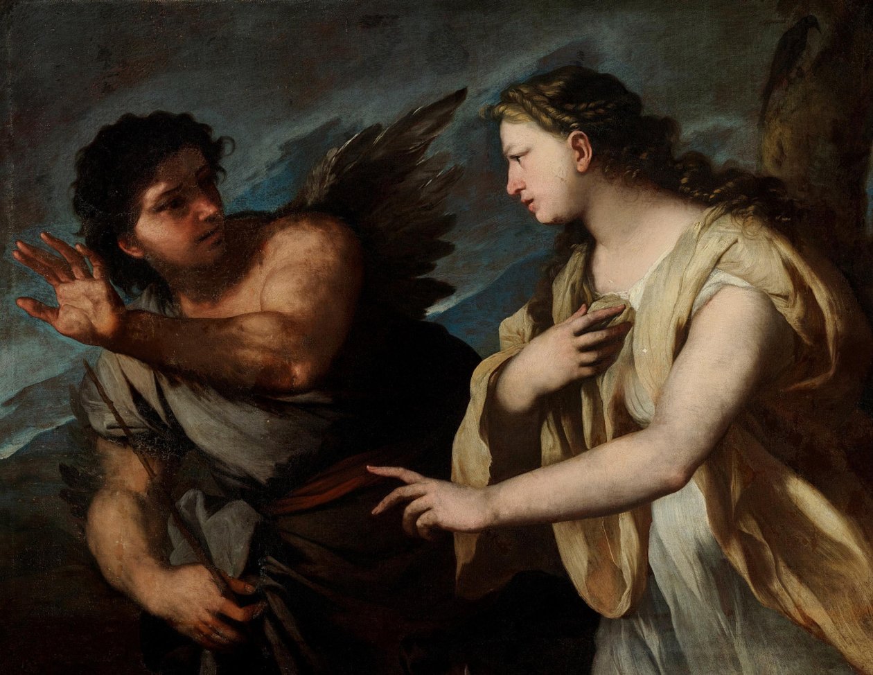 Picus和CircenGerman：Picus和Kirken：.n 作者 卢卡·乔丹奴（Luca Giordano）