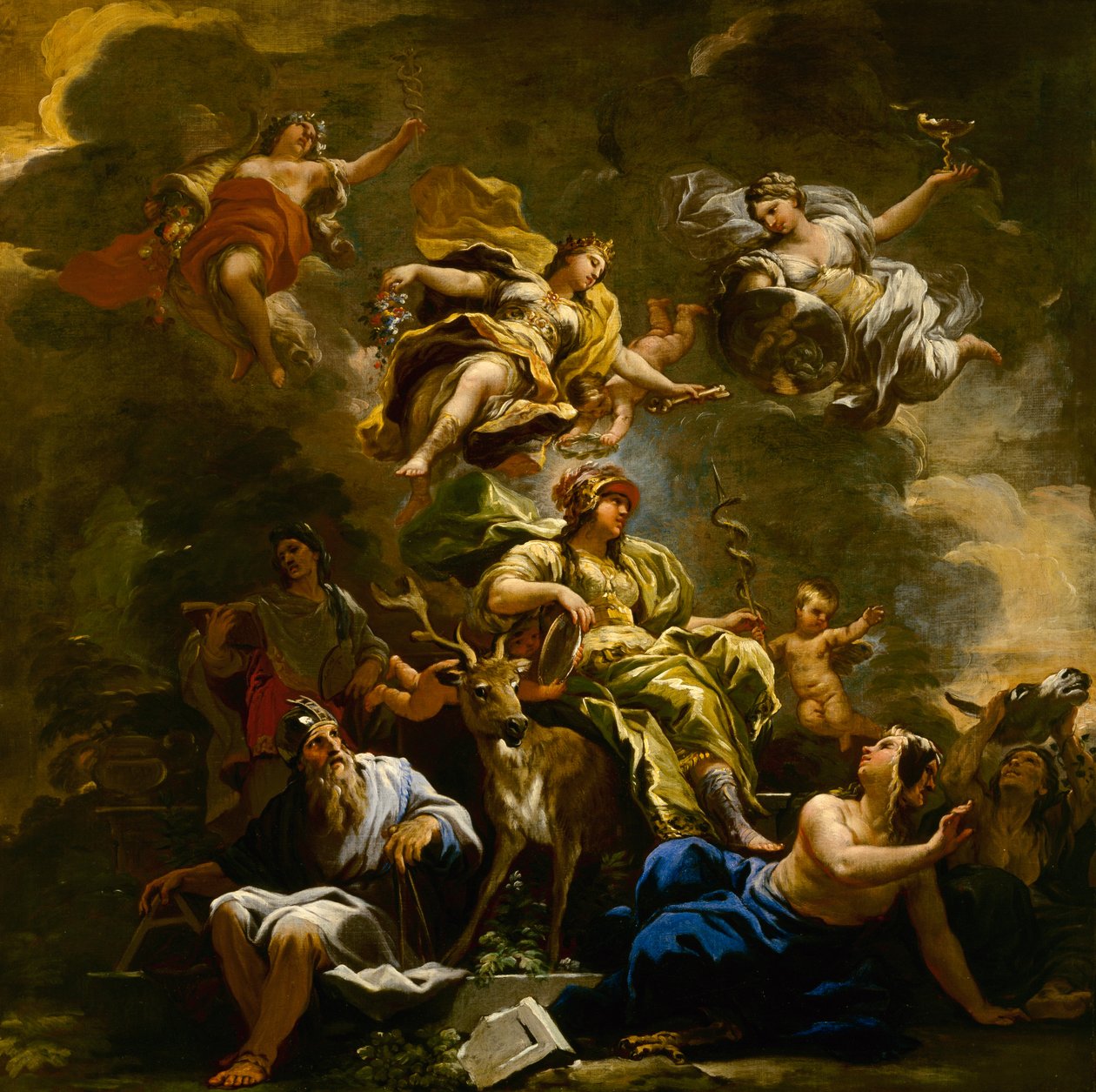 谨慎的寓言，c.1682 作者 卢卡·乔丹奴（Luca Giordano）