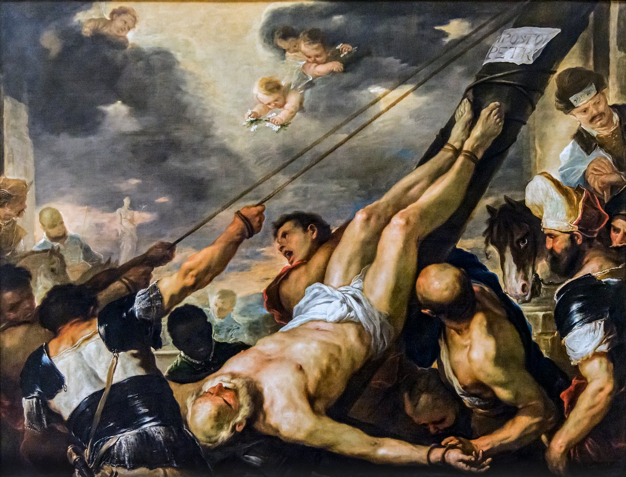 圣彼得被钉十字架 作者 卢卡·乔丹奴（Luca Giordano）