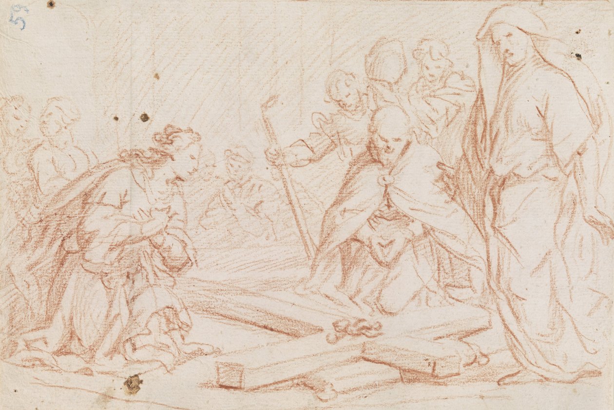 寻找十字架 作者 卢卡·乔丹奴（Luca Giordano）
