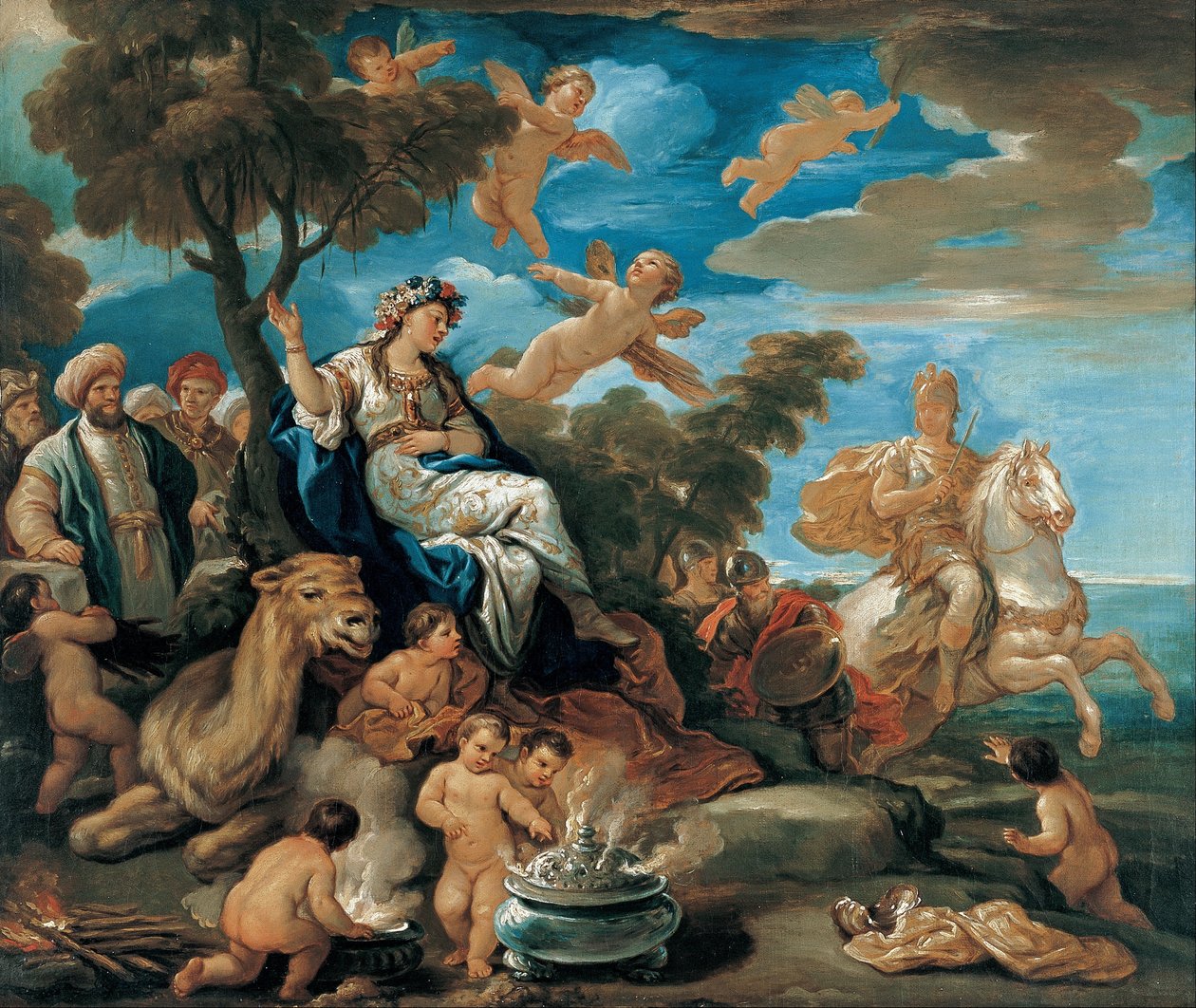 世界四大系列。亚洲 作者 卢卡·乔丹奴（Luca Giordano）
