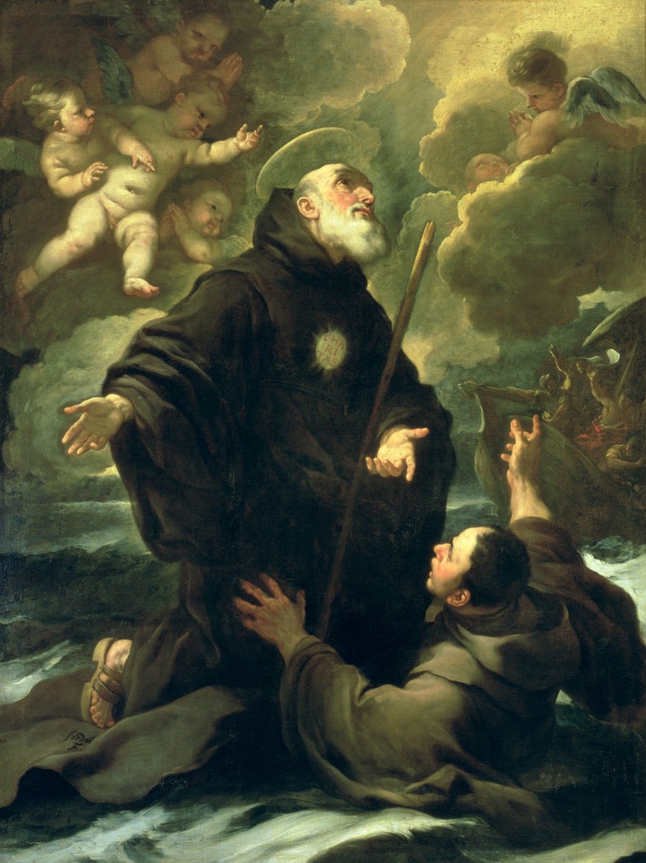 Paola的St Francis，1416-1507） 作者 卢卡·乔丹奴（Luca Giordano）