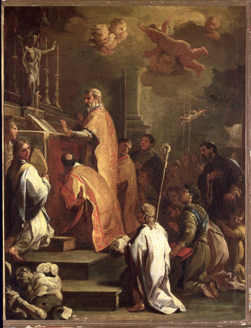 圣格雷戈里的弥撒 作者 卢卡·乔丹奴（Luca Giordano）