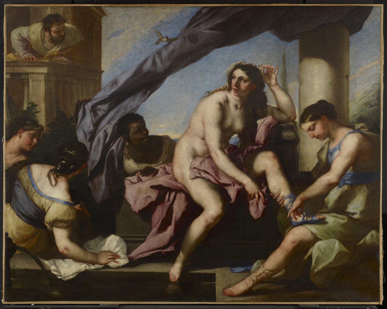 Bathsheba厕所，c.1663 作者 卢卡·乔丹奴（Luca Giordano）