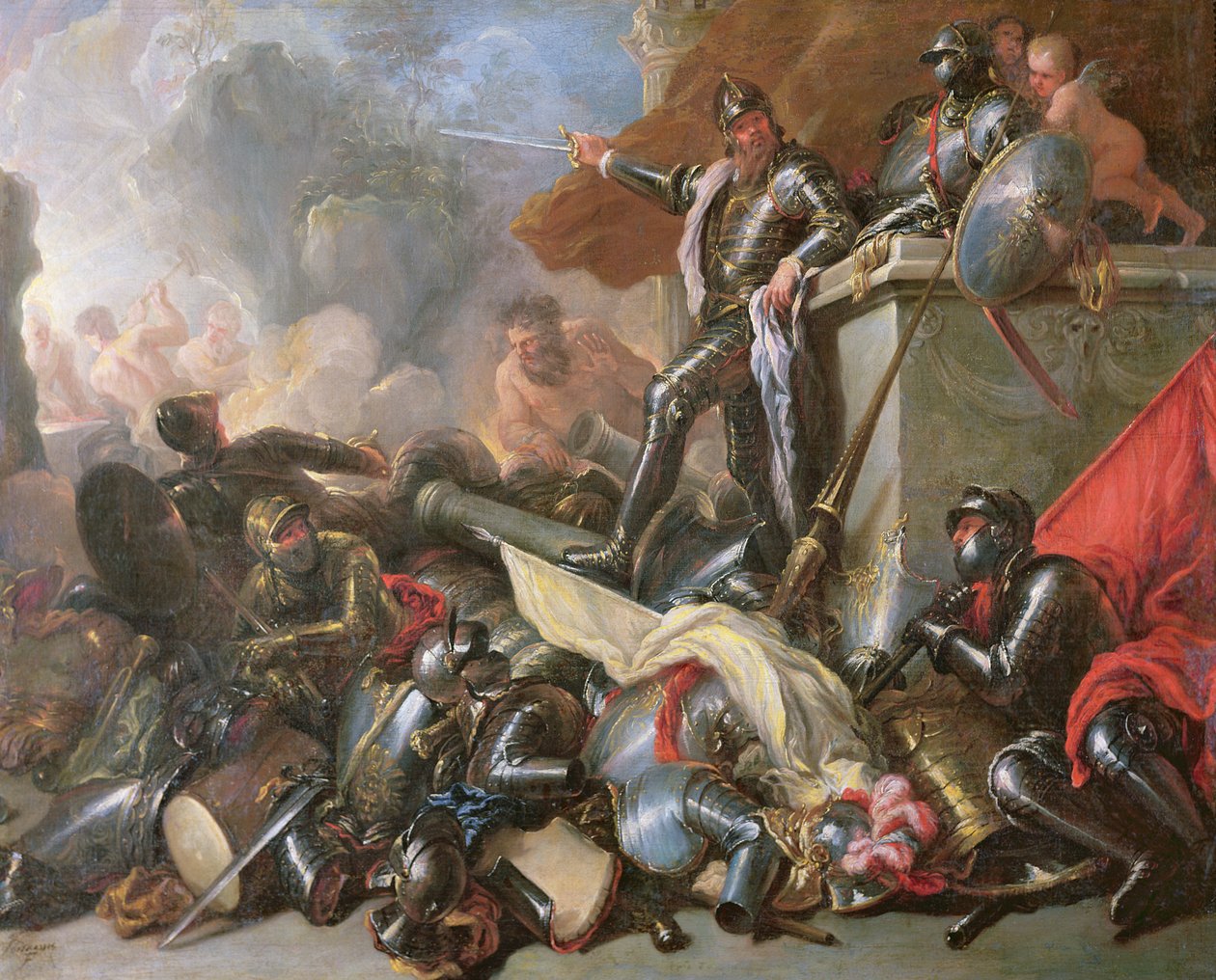 战争，1690-1700 作者 卢卡·乔丹奴（Luca Giordano）