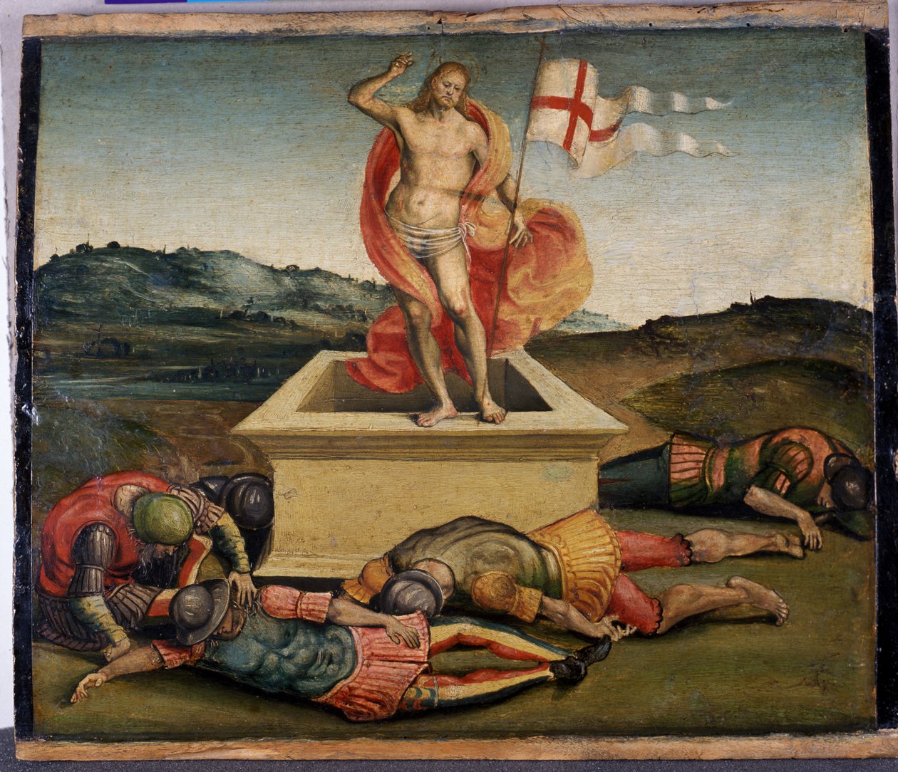 基督的复活，c.1507（杨树上的蛋彩画） 作者 卢卡·西诺雷利（Luca Signorelli）