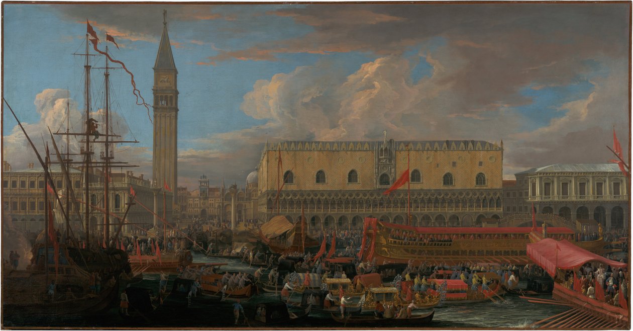 Bacino di San Marco出发的Bucintoro 作者 卢卡·卡莱瓦里