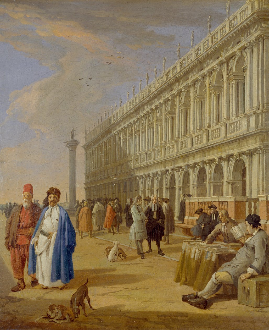 威尼斯的Piazzetta，1720-1729 作者 卢卡·卡莱瓦里