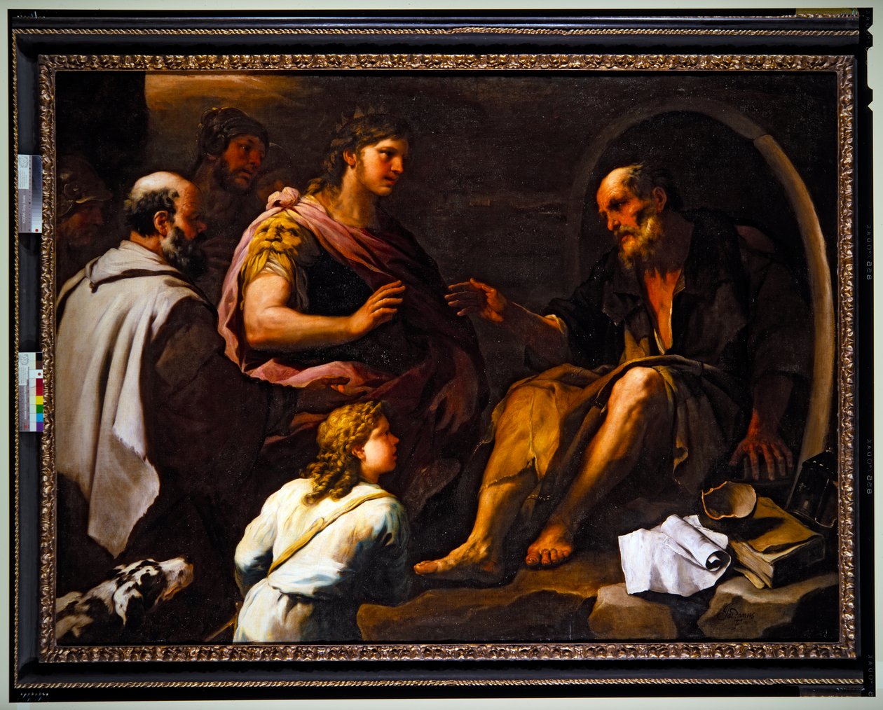 亚历山大和第欧根尼（绘画） 作者 卢卡·乔丹奴（Luca Giordano）