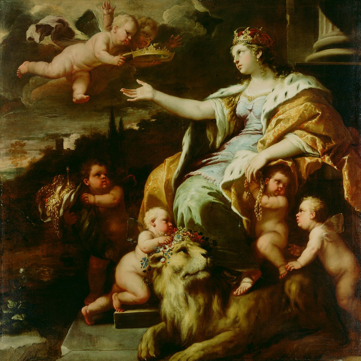 宽宏寓言，约1670年（布面油画） 作者 卢卡·乔丹奴（Luca Giordano）