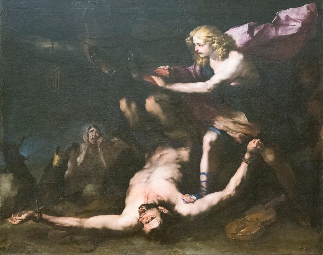 阿波罗和玛尔绪阿斯 作者 卢卡·乔丹奴（Luca Giordano）