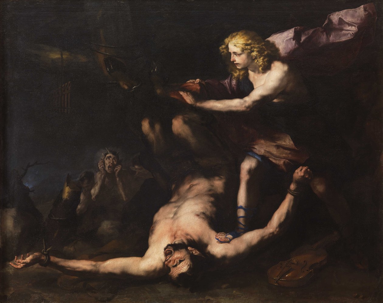 阿波罗和马西亚斯，约1660年。 作者 卢卡·乔丹奴（Luca Giordano）