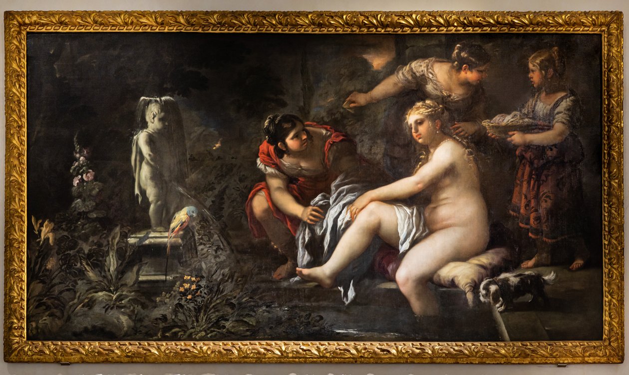 芭丝谢芭，十六世纪下半叶（布面油画） 作者 卢卡·乔丹奴（Luca Giordano）