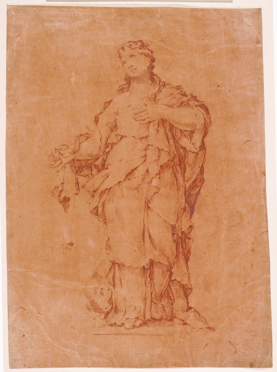 丹麦语：抹大拉的玛丽亚，仿照阿尔加尔迪在 S. Silvestro al Quirinale 的雕像 作者 卢卡·乔丹奴（Luca Giordano）