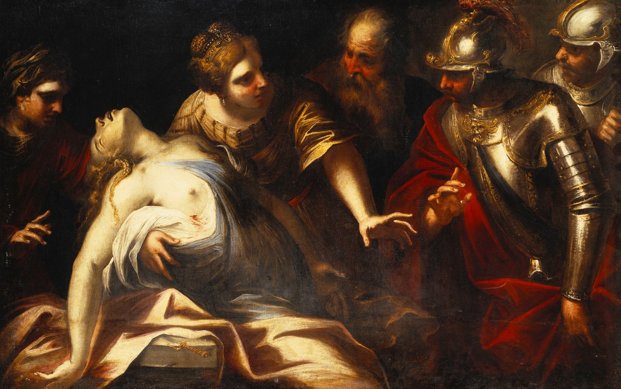 Lucretia之死， 作者 卢卡·乔丹奴（Luca Giordano）