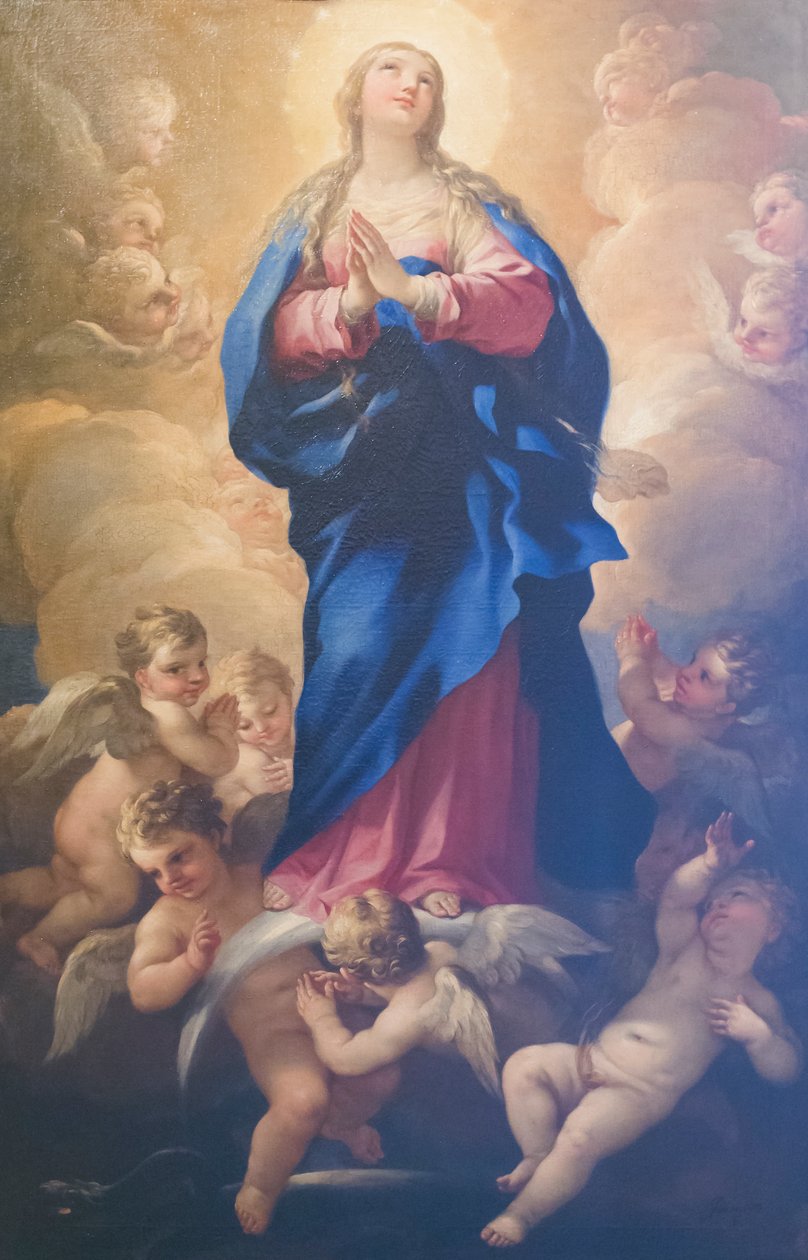 圣母无染原罪 作者 卢卡·乔丹奴（Luca Giordano）