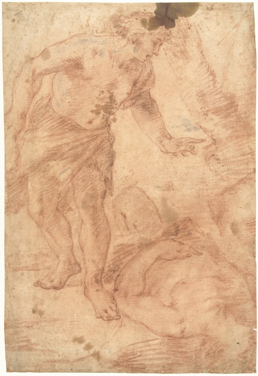 该隐靠近亚伯的尸体 作者 卢卡·乔丹奴（Luca Giordano）