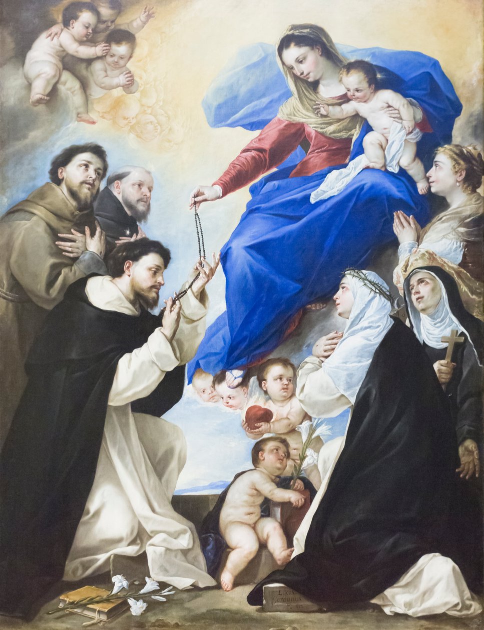 圣母玫瑰经 作者 卢卡·乔丹奴（Luca Giordano）
