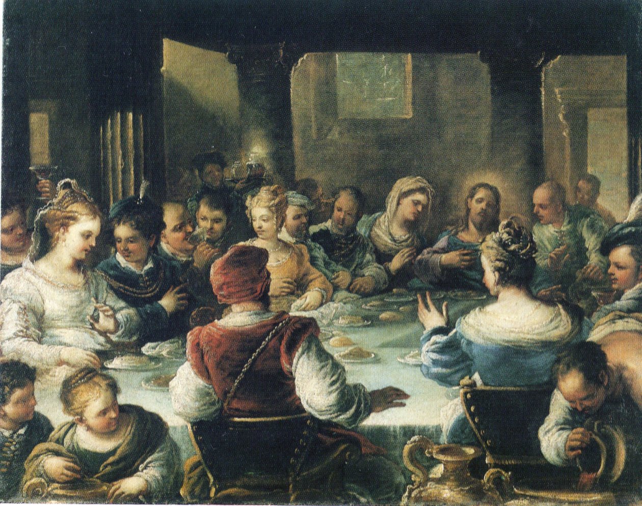 迦拿的婚礼 作者 卢卡·乔丹奴（Luca Giordano）