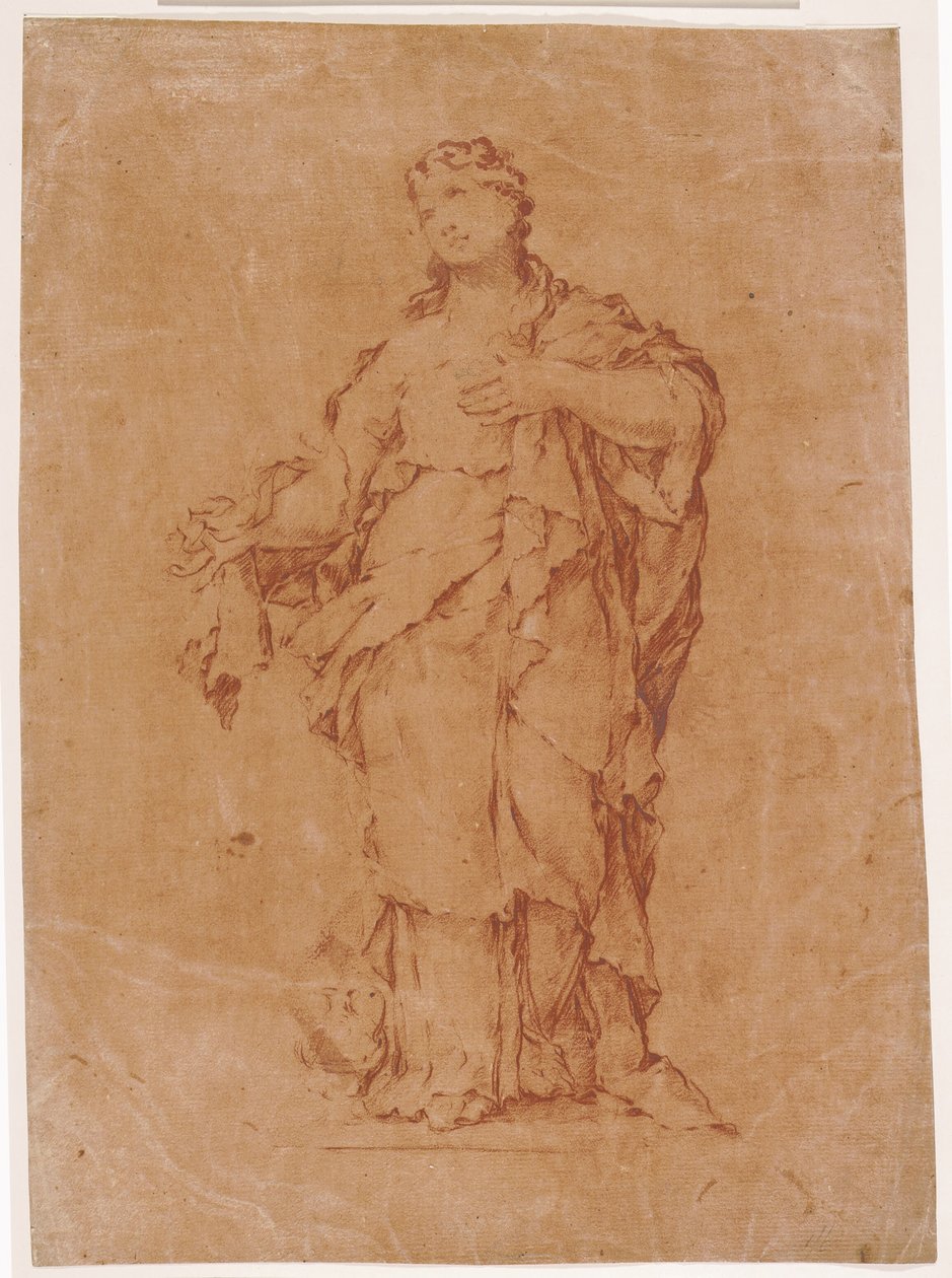 玛利亚-抹大拉，仿照阿尔加尔迪在 s. Silvestro al Quirinale 的雕像 作者 卢卡·乔丹奴（Luca Giordano）