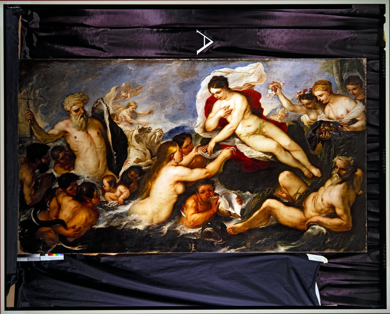 海王星与安菲特里忒（布面油画） 作者 卢卡·乔丹奴（Luca Giordano）